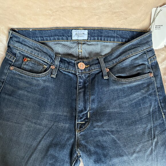 NWT Hudson Midrise Elle Baby Boot Jeans Womens Size 27 Made in USA - Picture 9 of 12